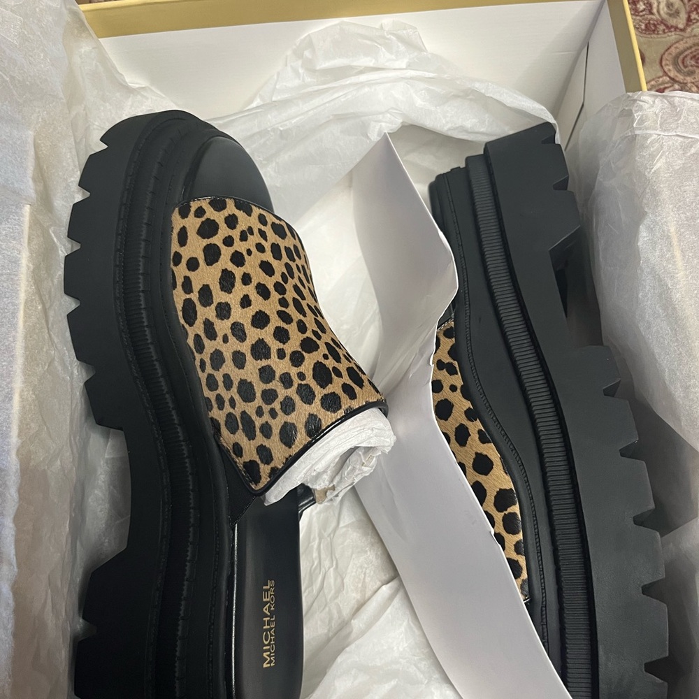 Michael Kors Leopard Print Sandals